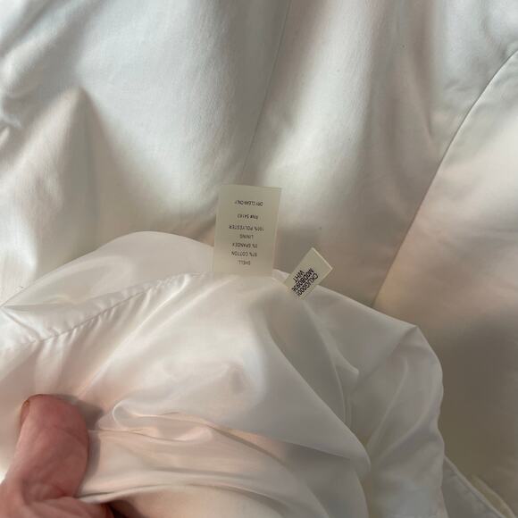 Calvin Klein sleeveless white lined pre owned dress size 10 - Picture 8 of 16